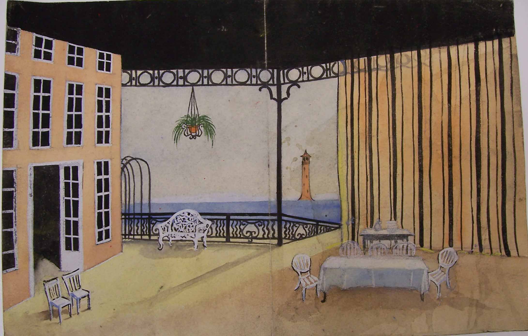 Whittaker set design for You Never Can Tell