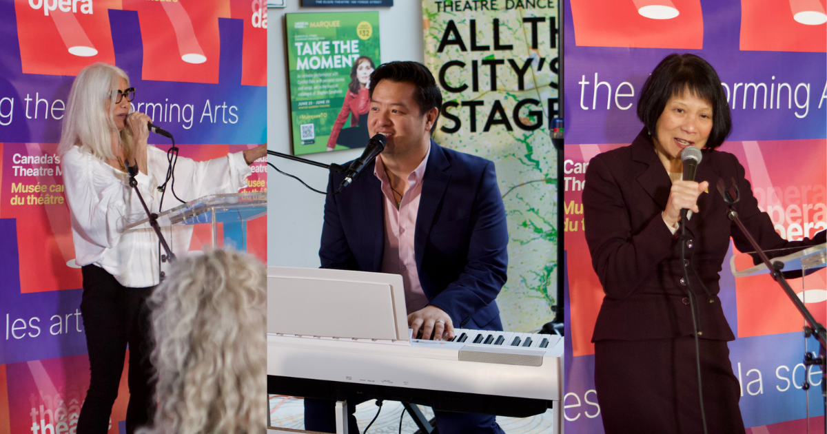 (L-R: 2024 Canadian Ambassador for World Theatre Day, Jani Lauzon, Kevin Wong and Toronto Mayor, Olivia Chow at World Theatre Day 2024) Photos by: Anne-Marie Krytiuk